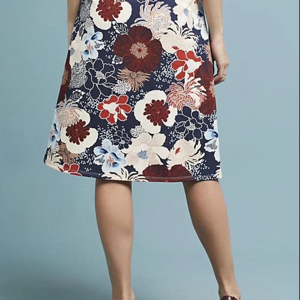 NWT Anthropologie Floral Print Pencil Skirt by ISLA MAUDE - Picture 3 of 7